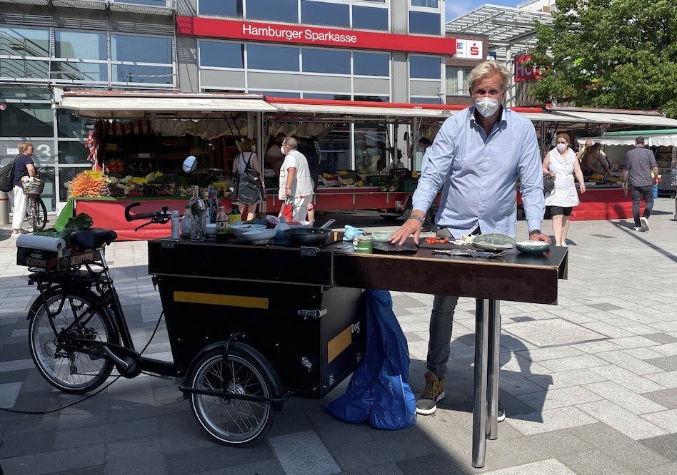 Meine Kochideen entstehen spontan auf dem Wochenmarkt, sagt Dave Hänsel.